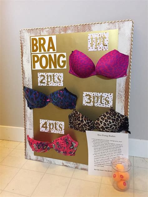 Pin By Gabriela Valdivieso On Girls Night Bra Pong Bridal