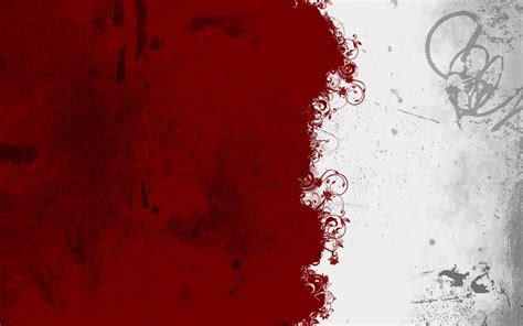 Red And White Abstract Painting Vector Red White Digital Art Hd