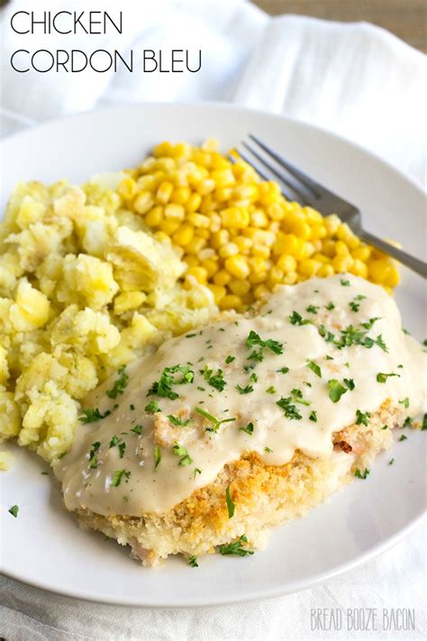 It uses veal instead of chicken. Chicken Cordon Bleu