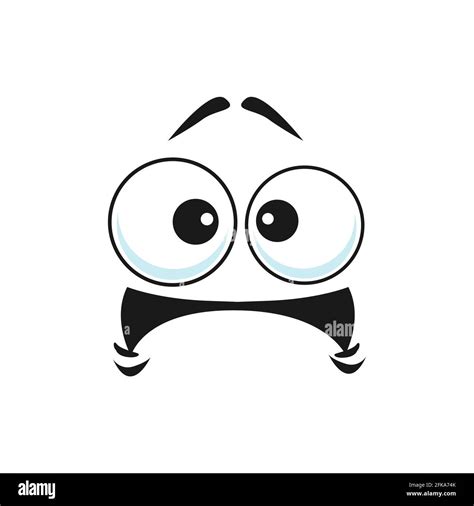 Icono De Vector De Cara De Dibujos Animados Emoji De Preocupación
