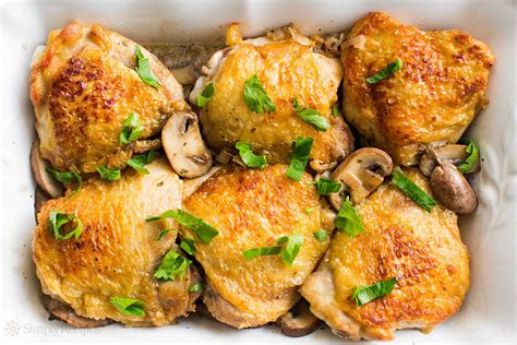 This easy skillet supper features chicken, broccoli and rice simmering in a creamy gravy made with campbell's® condensed cream of chicken soup. Chicken Thighs with Mushrooms and Shallots Recipe ...