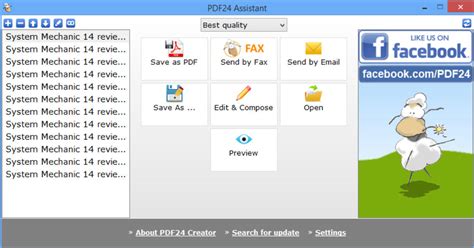 Es wird heute eine version 2.9.3 erscheinen, die diese fehler behebt. PDF24 Creator v7 gains Explorer integration