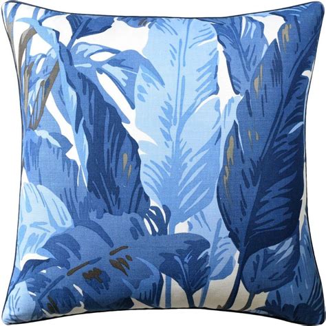 Travelers Palm Navy Pillow Ryan Studio At Fig Linens And Home Palm