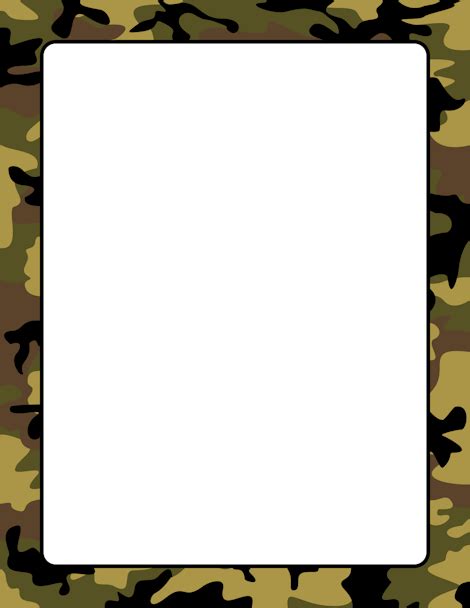 Camouflage Border Clip Art Page Border And Vector Graphics Clip