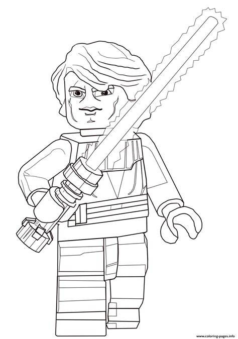 Lego Star Wars Anakin Skywalker Coloring page Printable