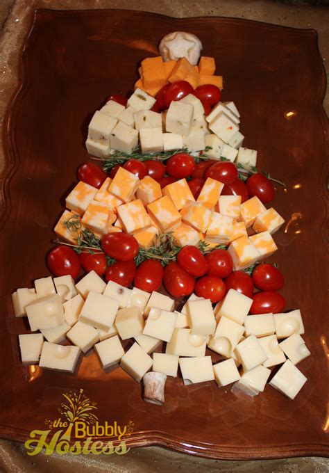 The Bubbly Hostess Christmas Tree Cheese And Tomato Appetizer