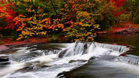 Autumn River Hd Wallpaper Pixelstalknet