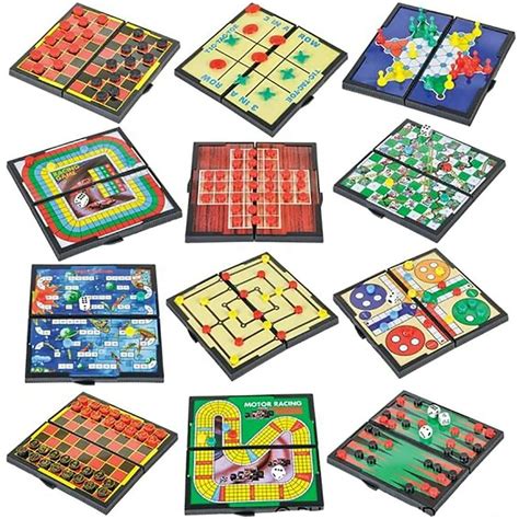 Set Of 12 Mini Tiny Magnetic Travel Games Tiny Classic Board Games