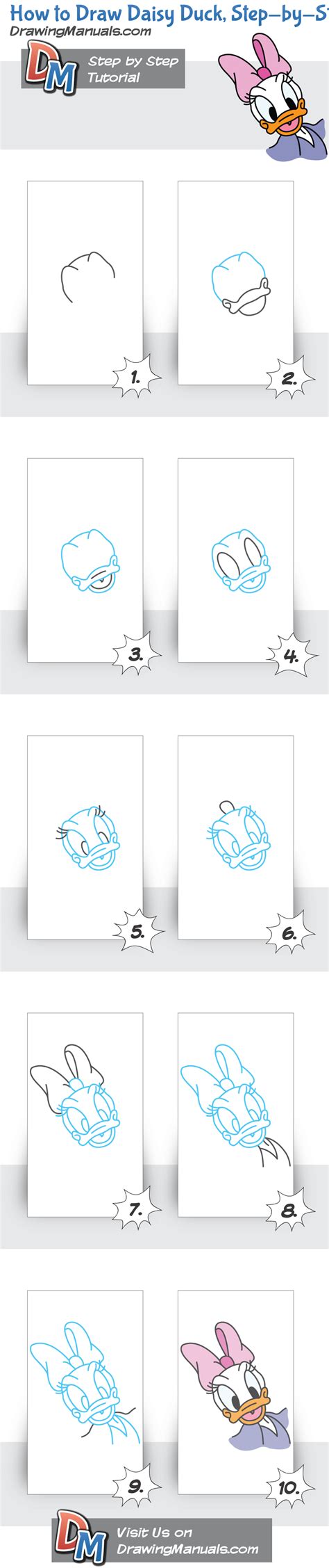 How do you draw a dachshund? How to Draw Daisy Duck, Step-by-Step Drawing Tutorial ...