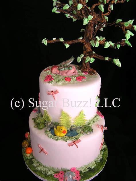 Enchanted Garden Baby Shower Cake Janaphototography