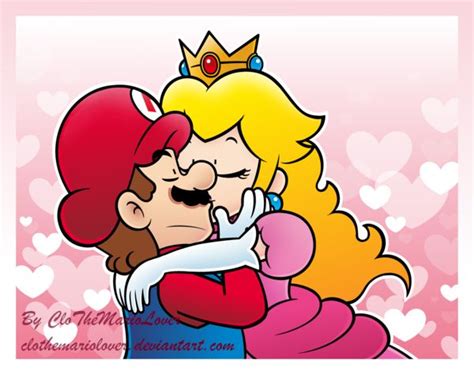 MarioxPeach What About A Kiss By CloTheMarioLover On DeviantART Super Mario Art Mario
