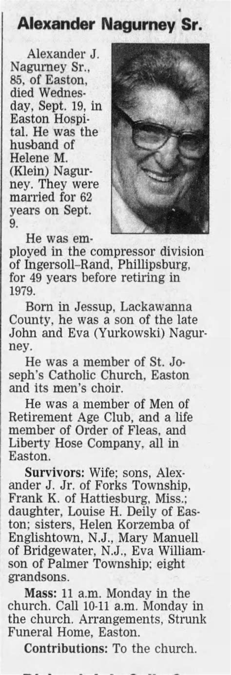 Obituary for Alexander Nagurney