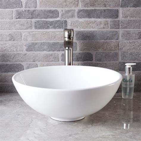Enjoy free shipping on most stuff, even big stuff. Sarlai 13x13 Modern Round Bowl Above Counter White ...