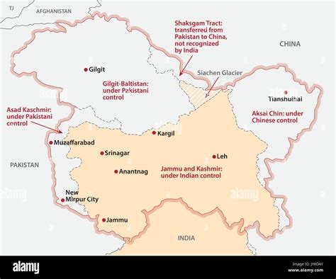 Kashmir Tourism Map