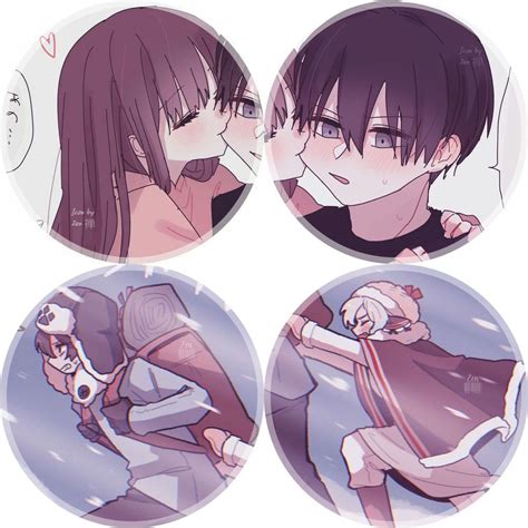 Anime Girl And Boy Couple Matching Pfp Cartoon Imagesee