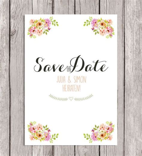Einladungskarten - Save the Date - Postkarte - VINTAGE ...