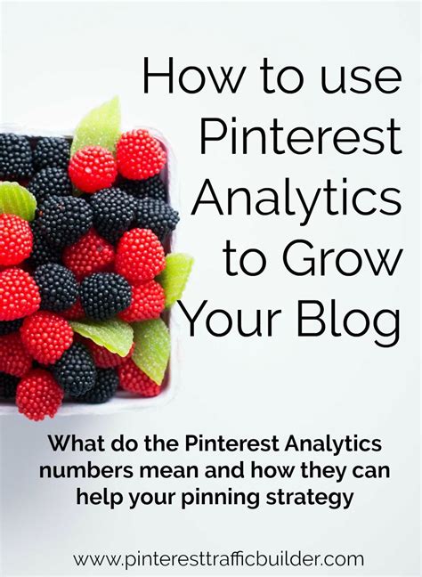 learn how to use your pinterest analytics to increase your blog traffic