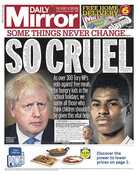 Front Pages 22nd of October 2020 - Tomorrow's Papers Today!