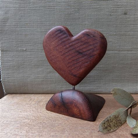 Heart Wood Sculpture Love Unique Heart T Etsy Heart Ts Heart