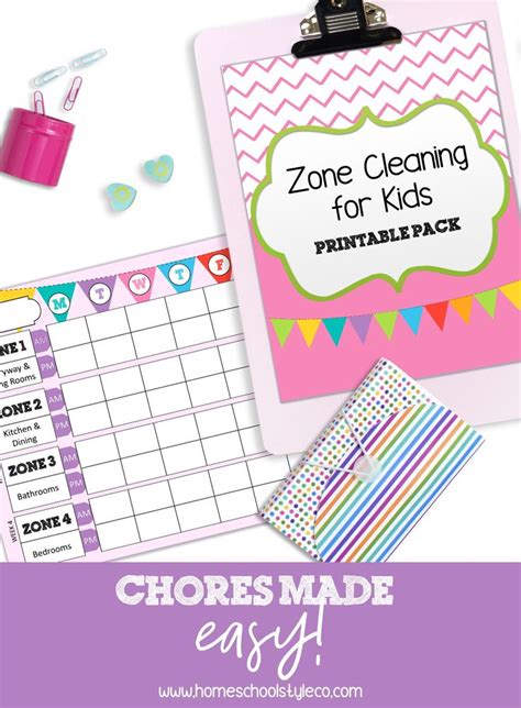 An Easy Homeschool Chore Chart System That Actually Works Zone
