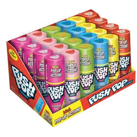 Topps Push Pop Assorted Candy 12 Ounce Topps Dp