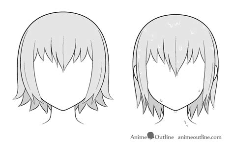 How To Draw Wet Anime Hair Step By Step Animeoutline