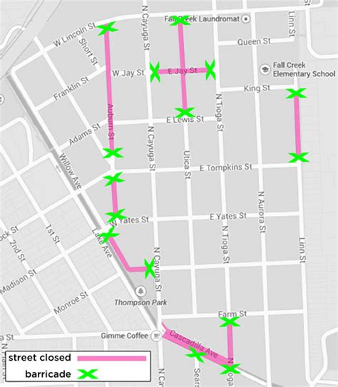 Porchfest 2016 Street Closures Porchfest Ithaca Ny