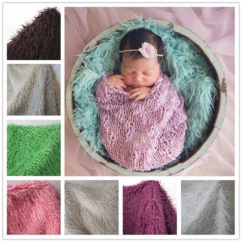 Mongolian Curly Faux Fur Mat Baby Blanket Rug Baby Photography Photo
