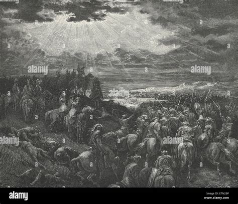 La Guerra Contra Gabaón Batalla Del Antiguo Testamento Fotografía De