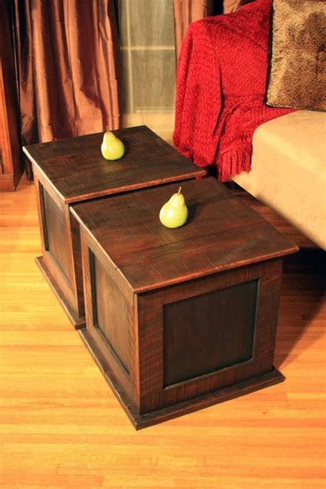 In each case, a coffee table with stools can expand seating and even storage in a home that has limited options for space. Storage Cube Coffee Table, Reclaimed Wood, Rustic ...
