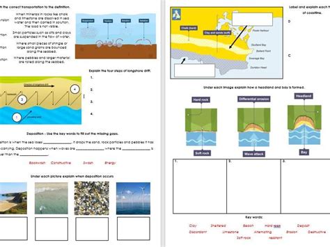 Aqa Gcse Geography Coasts Revision Booklet Grade 9 1 Teaching Resources