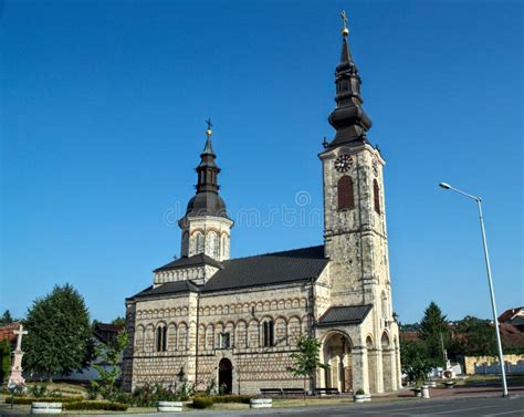 Orthodox Stone Church In Sremska Kamenica Serbia Stock Image Image