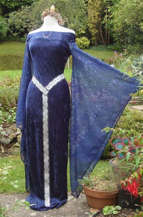 Irish Blue Celtic Wedding Dresses Design