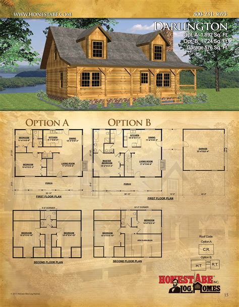 Browse Floor Plans For Our Custom Log Cabin Homes