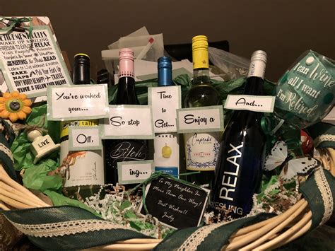 Retirement gift charm necklace personalized. Retirement Wine basket for a co-worker | Retirement gift ...