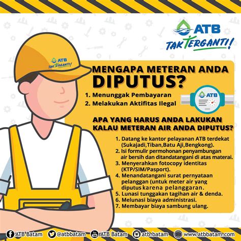 ATB Batam - Pelanggan. Membayar tagihan air tepat waktu... | Facebook