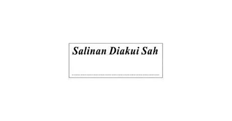 (5) gelar akademik, gelar vokasi, atau gelar profesi dinyatakan tidak sah dan dicabut oleh perguruan tinggi apabila karya ilmiah yang digunakan untuk memperoleh gelar akademik, gelar vokasi, atau gelar profesi terbukti merupakan hasil jiplakan atau plagiat. Salinan Diakui Sah Stock Stamp BS-6, 38x14mm