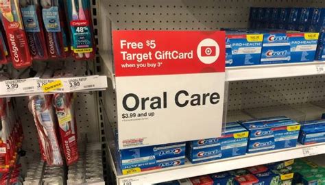 $40 for a $50 target egiftcard. $5 Target Gift Card on Oral Care + LOTS of HOT Deals!