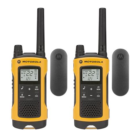 Walkie Talkies For Men Motorola T402 Set Yellow Wireless Radio Walkie
