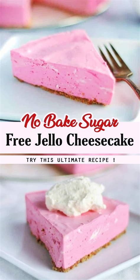 No Bake Sugar Free Jello Cheesecake 3 Seconds