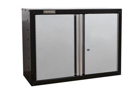 Increase your garage storage space by creating an organization system that will help you clear the clutter. Performax® 2-Door Wall Cabinet at Menards®