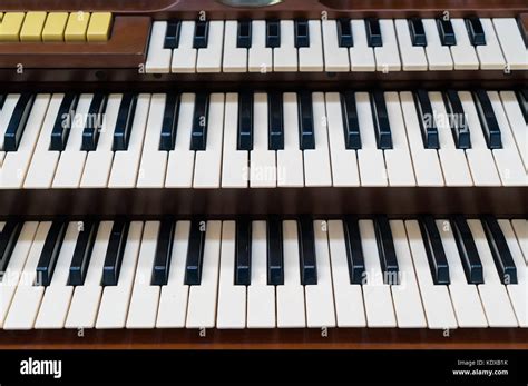 white piano keys, musical keyboard instrument Stock Photo - Alamy
