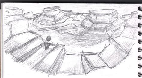 Rocky Landscape Sketch By Luckylakes On Deviantart