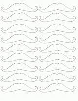Coloring Mustache Azcoloring Az Credit Larger Popular sketch template