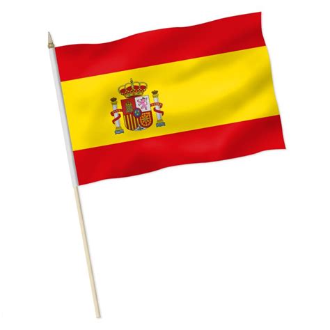 The flag for spain, which may show as the letters es on some platforms. Stock-Flagge : Spanien mit Wappen / Premiumqualität, 9,95