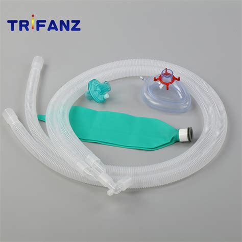 Pediatric Disposable Medical Flexible Ventilation Breathing Circuit Double Bore Corrugated Tube