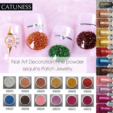 Buy Nail Glitter Powder Dust Iridescent Flakies Sequins Gold Silver