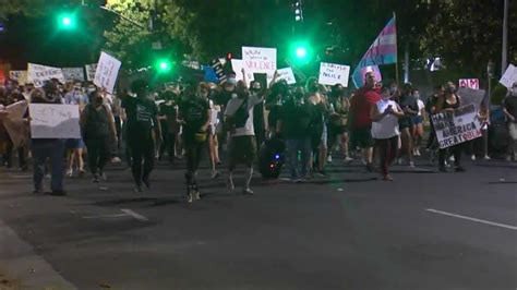 Black Lives Matter Demonstrators March Through Downtown Sacramento