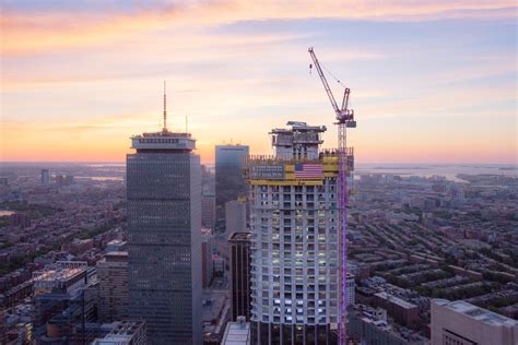 Gallery Of Bostons Tallest Residential Tower Tops Out Designed By Pei