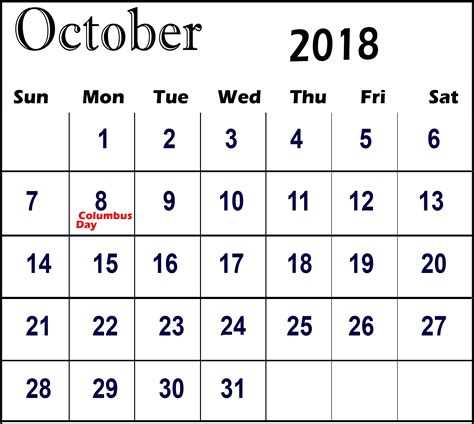 October 2019 Calendar With Holidays Usa Resenhas De Livros